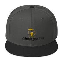 Load image into Gallery viewer, Black Genius Snapback Hat
