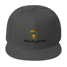 Load image into Gallery viewer, Black Genius Snapback Hat
