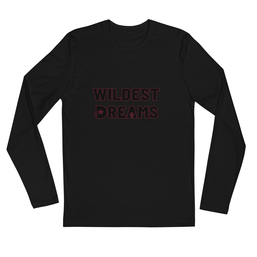 Wildest Dreams Logo - Long Sleeve Fitted Crew